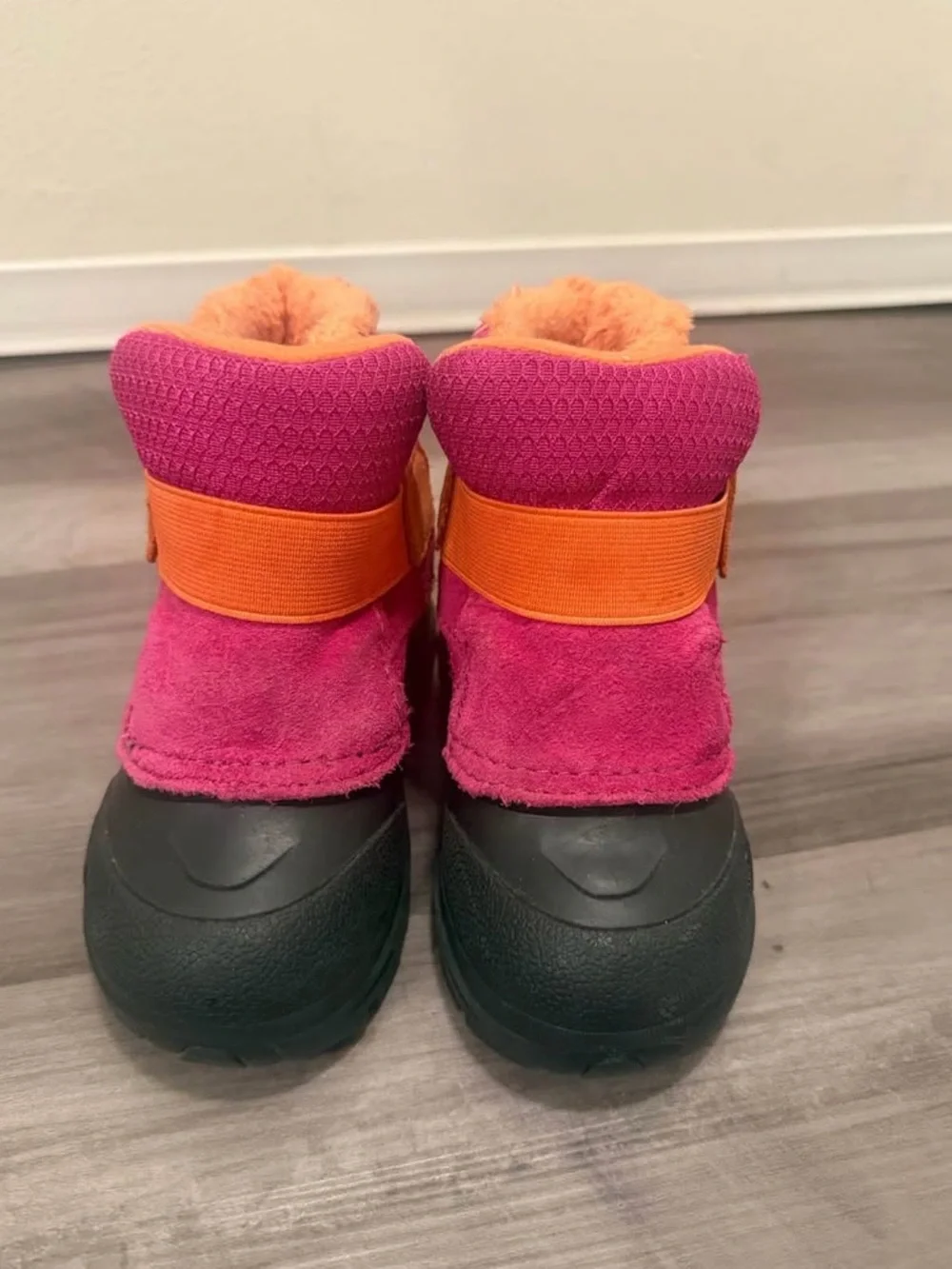 The North Face Kids Pink and Orange Waterproof Winter Boots